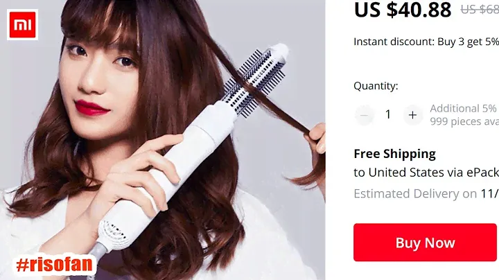 XIAOMI WellSkins Hybrid Hair Styler. Xiaomi hair dryer.