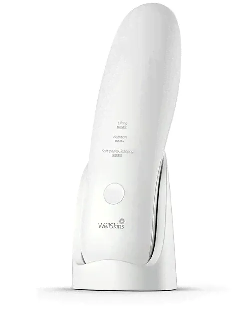 Устройство для пилинга WellSkins Ultrasonic Cleansing Beauty Instrument (White/Белый)-2